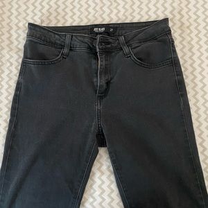 Soft Black Mid Rise Jeans